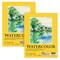 9" x 12" Premium Heavyweight Watercolor Paper Pad, Pack of 2 (12 Sheets Each), 140lb (300gsm) - Spiral Bound, Cold Pressed, Acid-Free, Wet, Water Color Paper - For Artists, Students
